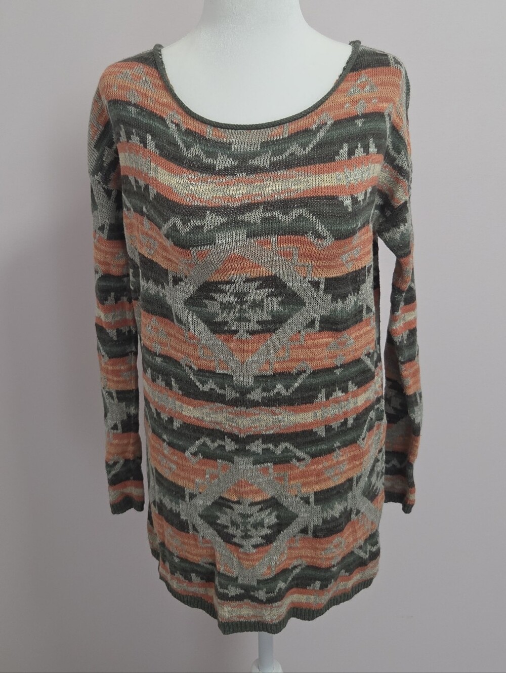 Denim & Supply Ralph Lauren Southwestern Aztec Print Lightweight Sweater Small